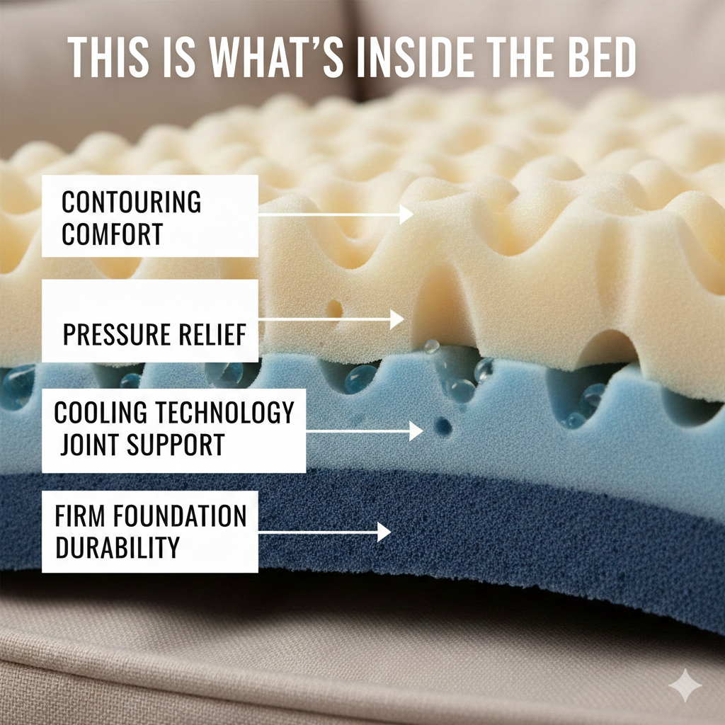 Nutrix Orthopedic Memory Foam Dog Bed